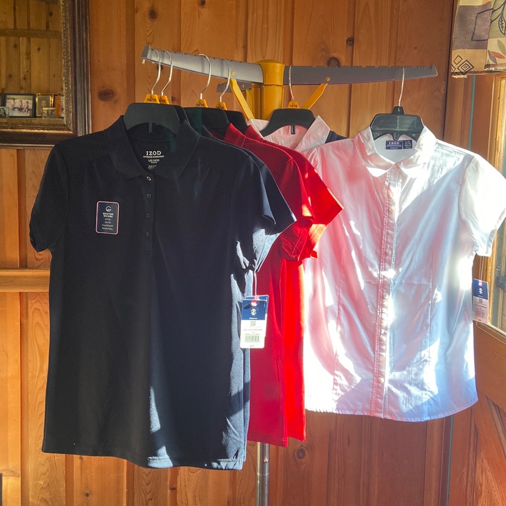 IZOD  Girls Uniform Shirts